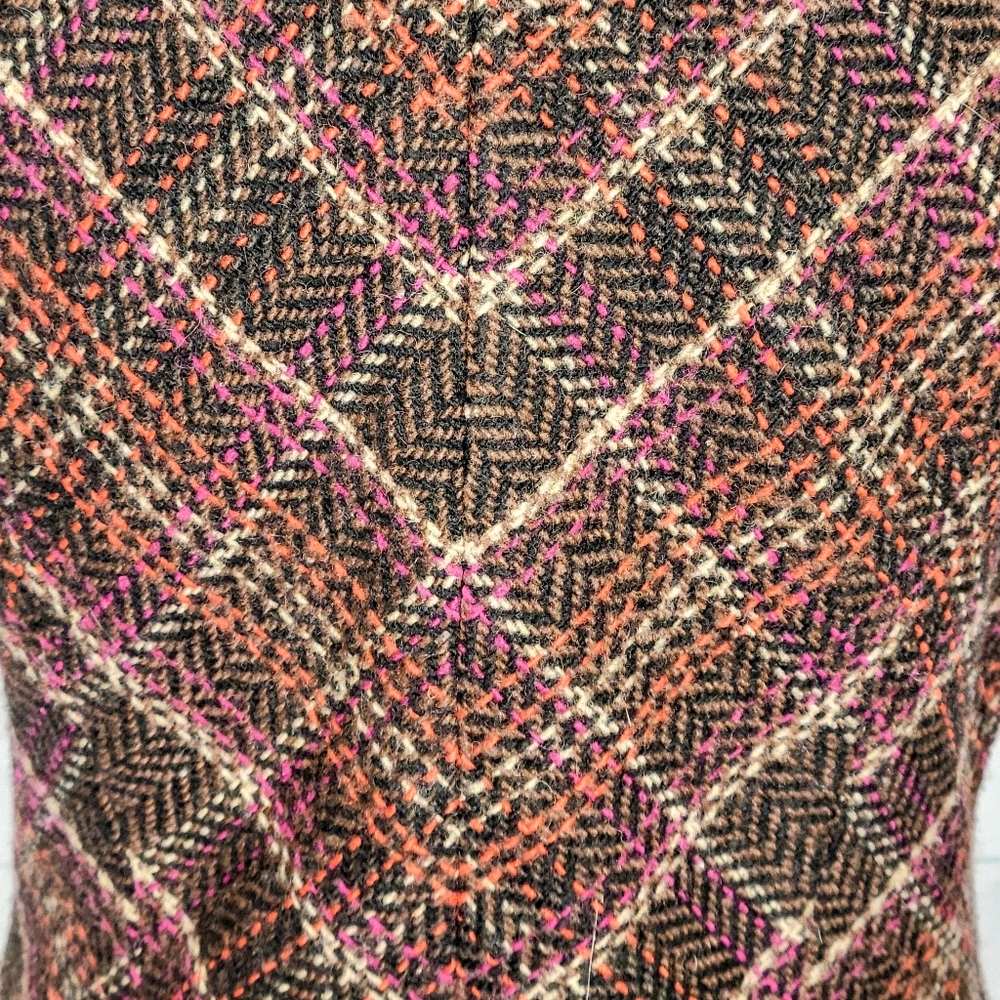 CAbi Wool Blend Plaid Vest Size Medium - Picture 4 of 9